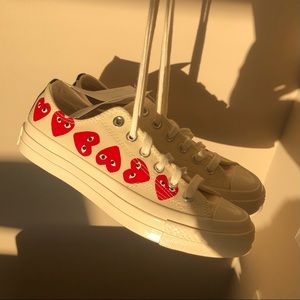 **SOLD** COMME DES GARÇONS X CONVERSE LOW TOPS
